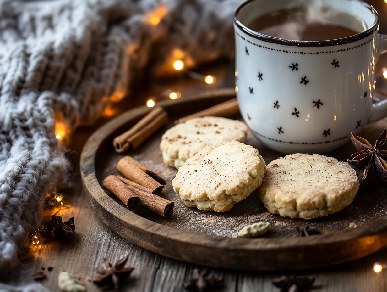 Warm Up Your Winter with These Spiced Chai Shortbread Biscuits