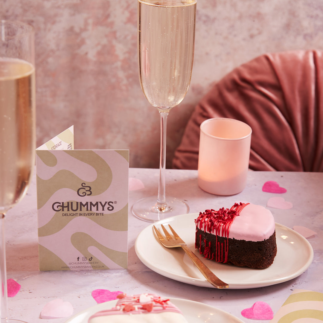 Valentines Heart Shaped Postal Brownie Box - Delivered To Your Door