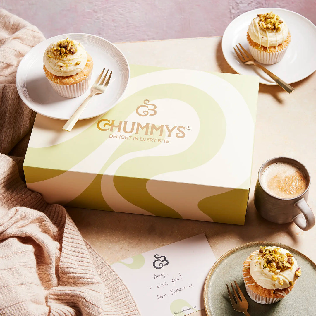 White Chocolate & Pistachio Cupcake Box - Delivered To Your Door