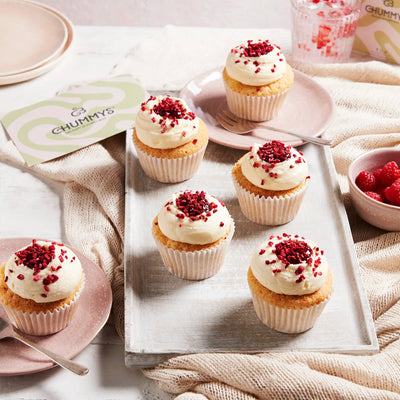 Raspberry Ripple Cupcake Box - Delivered To Your Door – Chummys Bakery