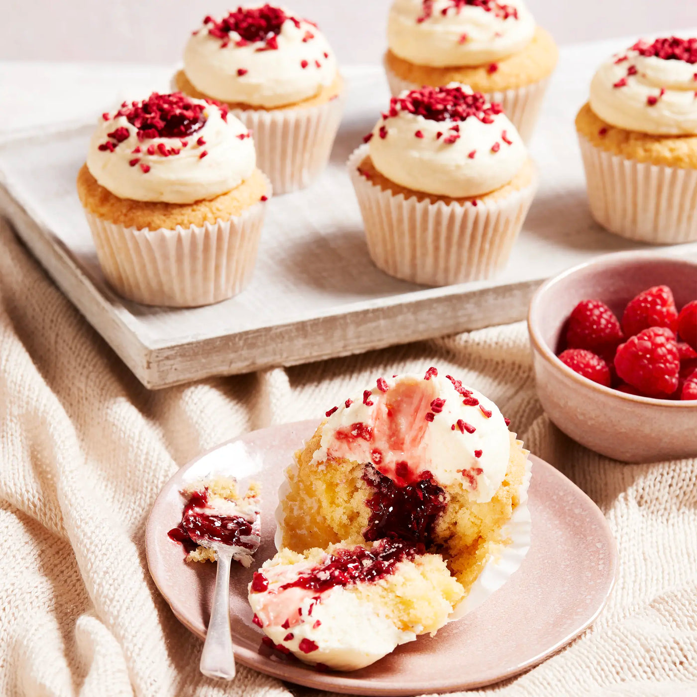 Raspberry Ripple Cupcake Box - Delivered To Your Door