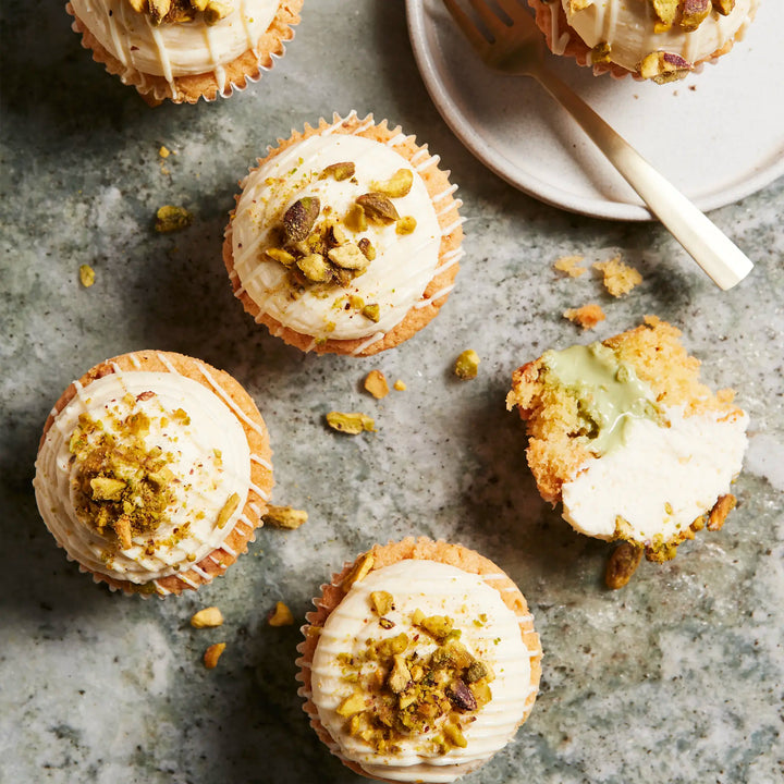 White Chocolate & Pistachio Cupcake Box - Delivered To Your Door