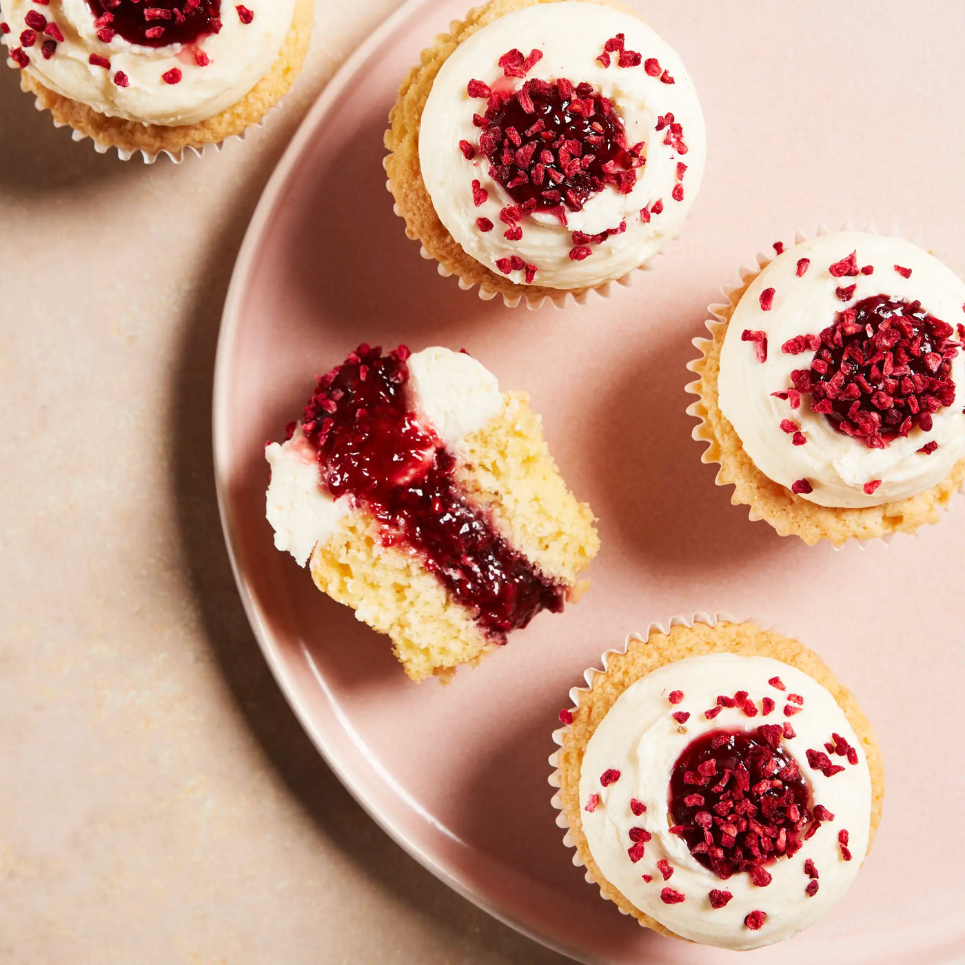 Raspberry Ripple Cupcake Box - Delivered To Your Door