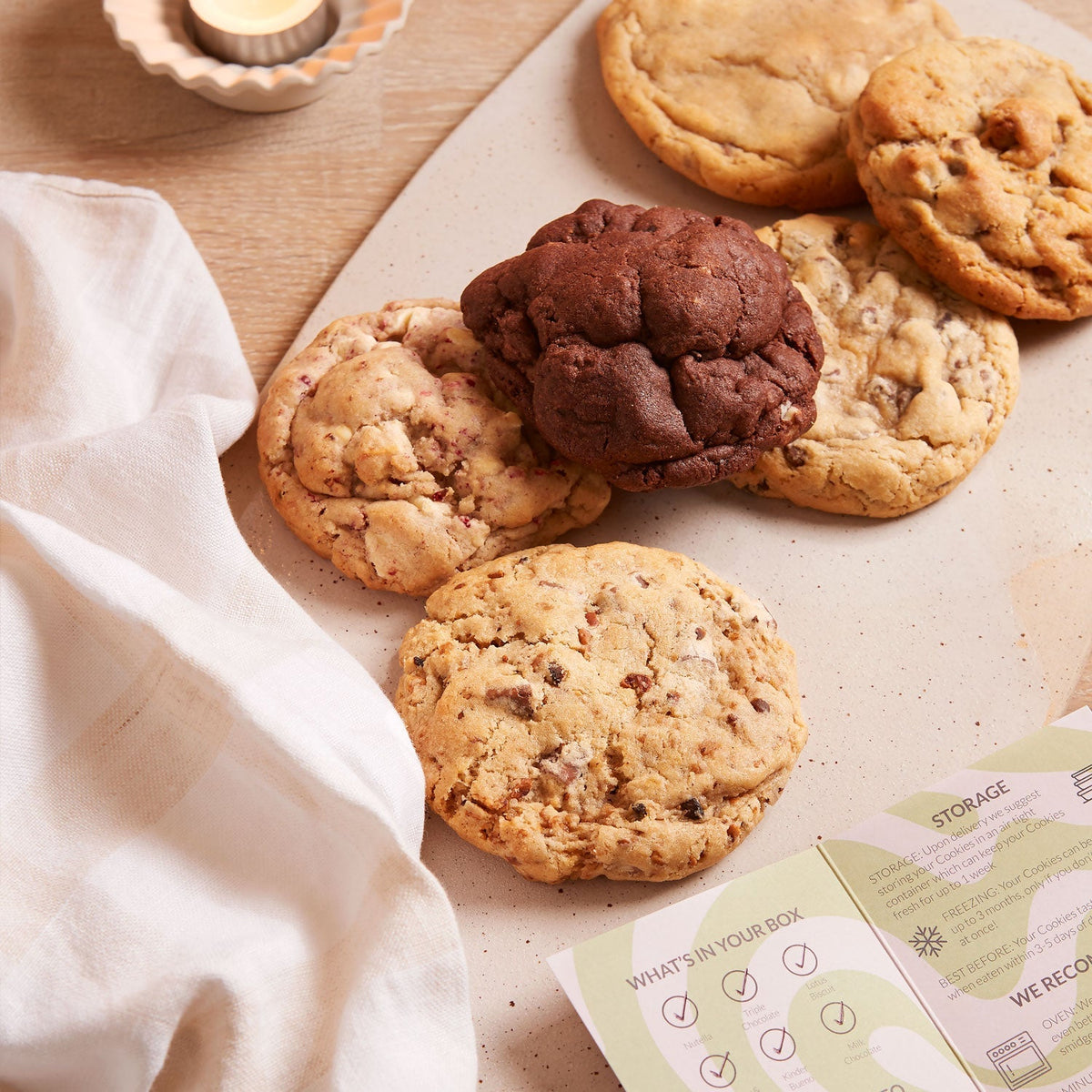 New Baby Cookie Gift Box — Chummys cookies close up
