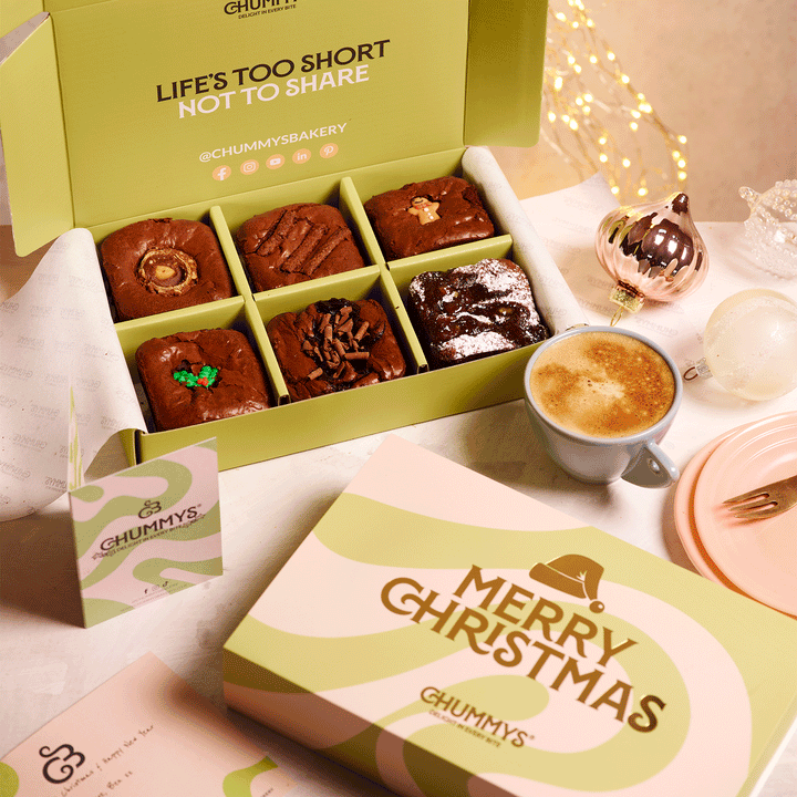 Christmas Limited Edition Postal Brownie Box - Delivered To Your Door