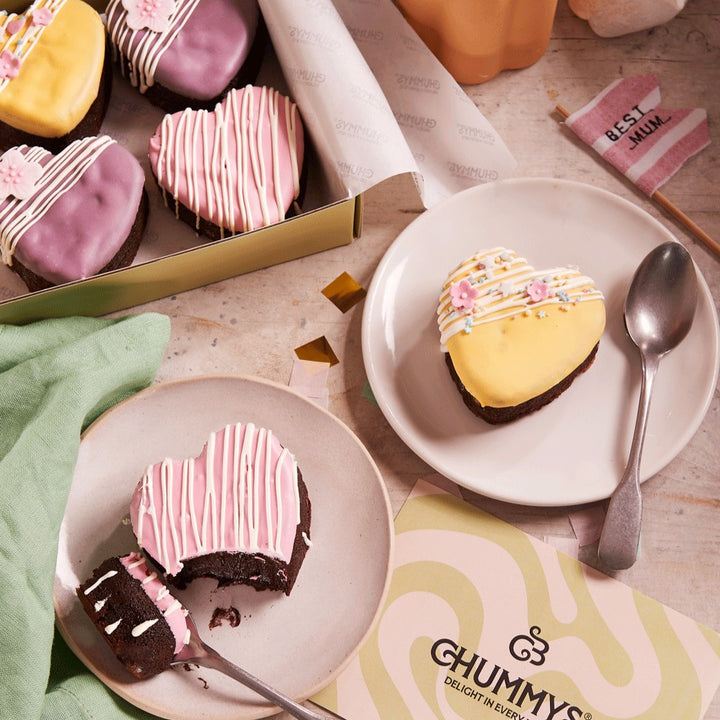 Mother's Day Heart Shaped Postal Brownie Box - Delivered To Your Door