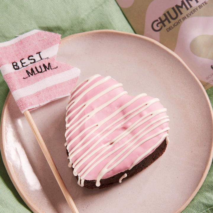 Mother's Day Heart Shaped Postal Brownie Box - Delivered To Your Door