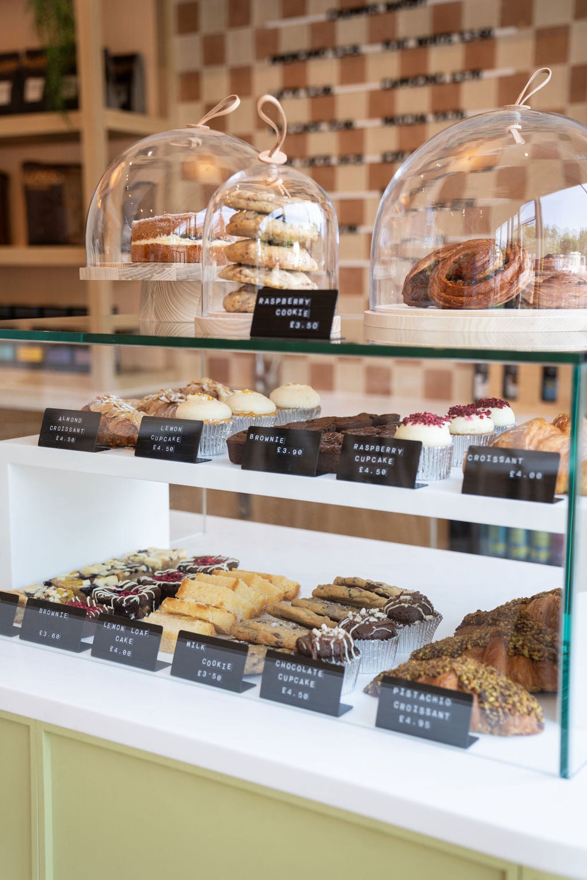 The pastry counter at Chummys, Droitwich