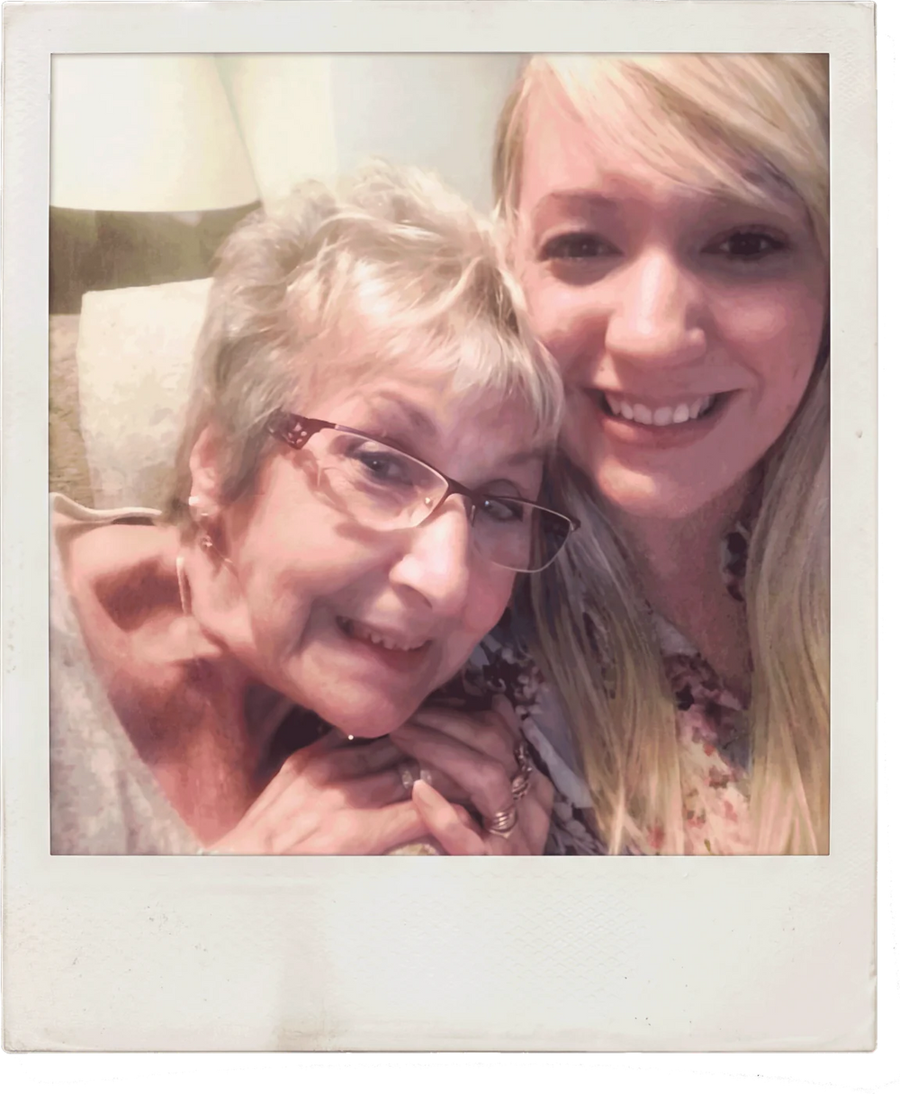 Hope and her nan together