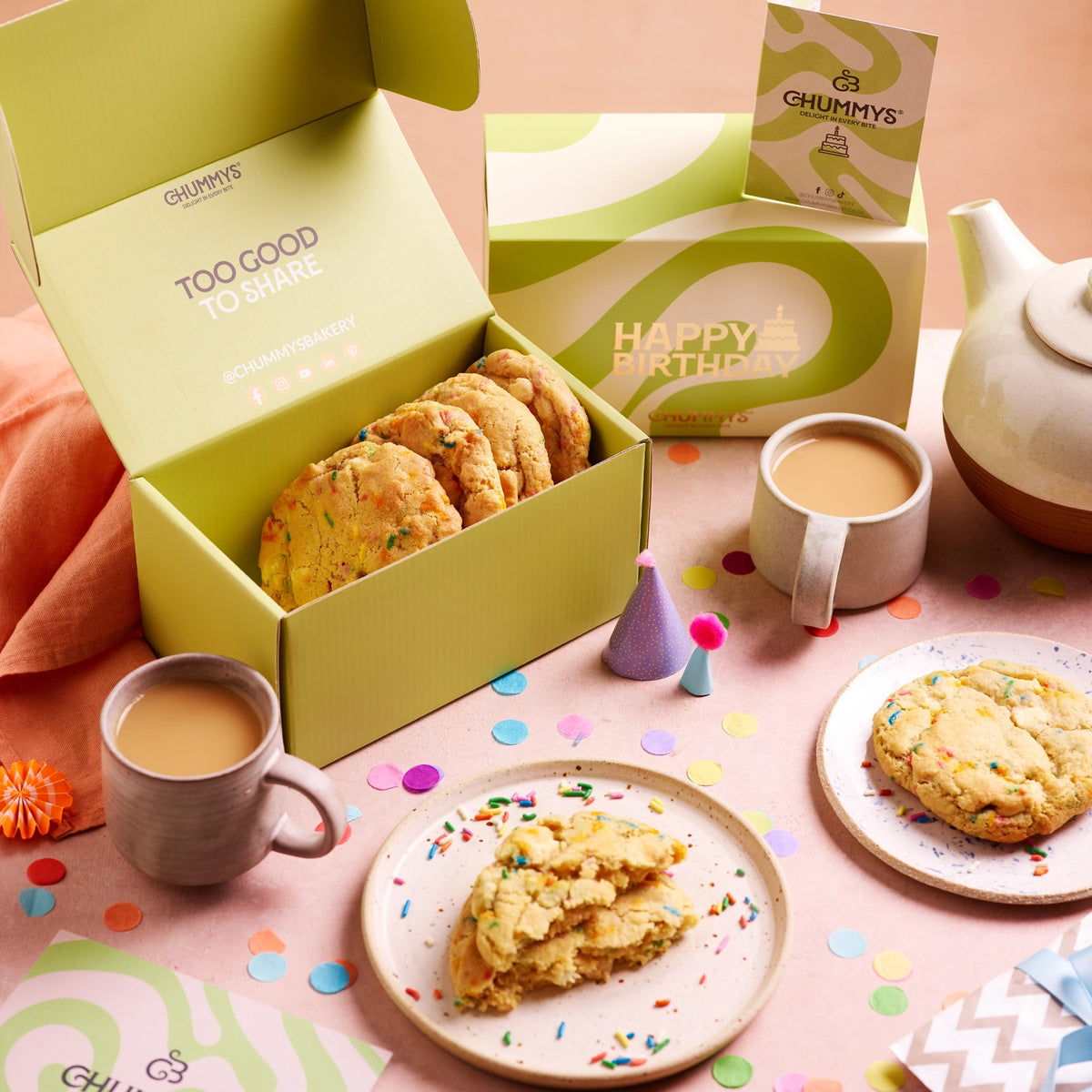 Birthday Cookie Box Delivery – Chunky Funfetti Cookies Delivered To Your Door