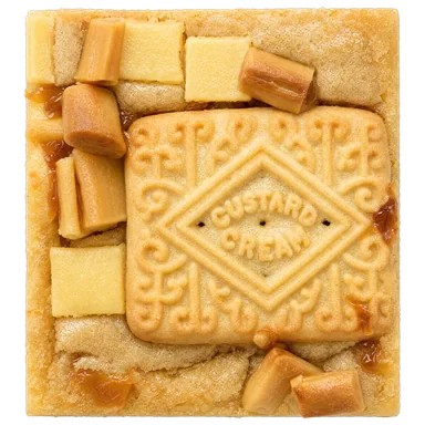 Custard Cream blondie
