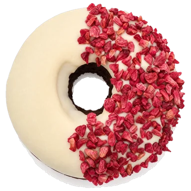 White Choc & Raspberry bronut